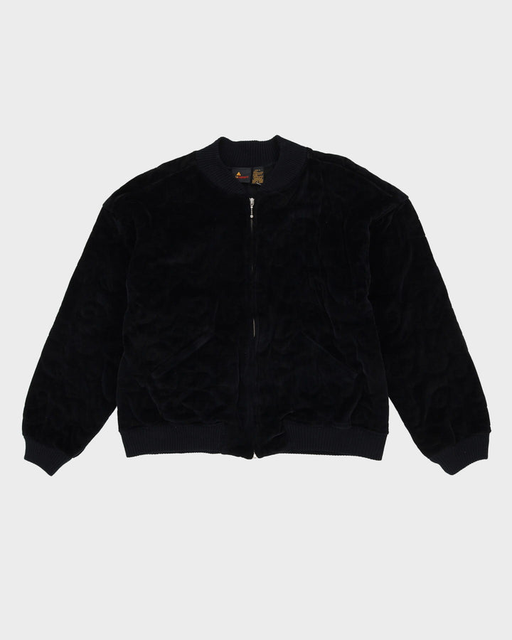 Liz Claiborne Quilted Black Velvet Jacket - M / L