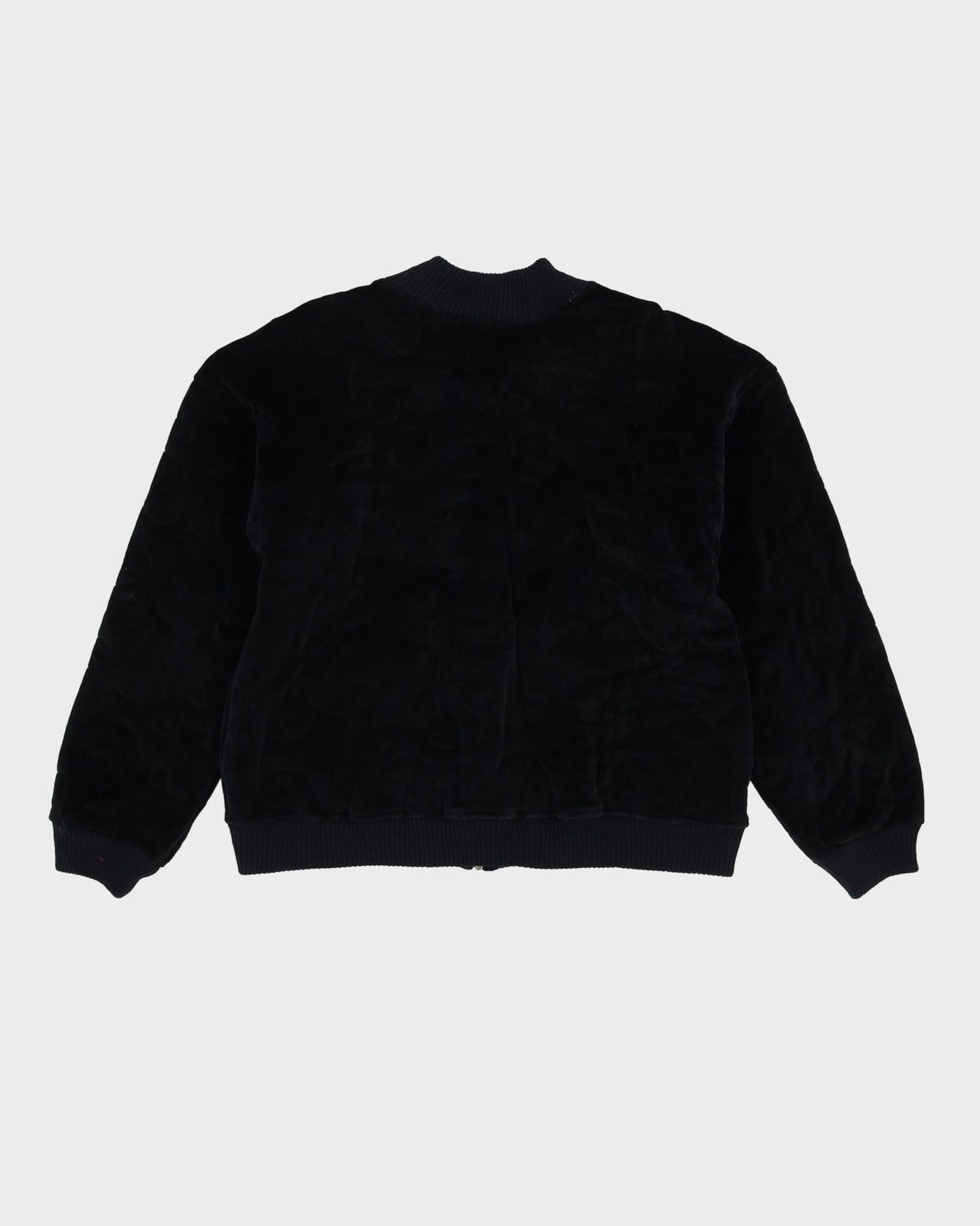 Liz Claiborne Quilted Black Velvet Jacket - M / L