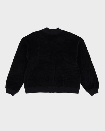 Liz Claiborne Quilted Black Velvet Jacket - M / L