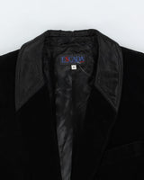 Escada Black Velvet Blazer Jacket - S