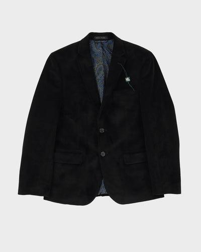 Lauren Ralph Lauren Black Velvet Blazer Jacket - S