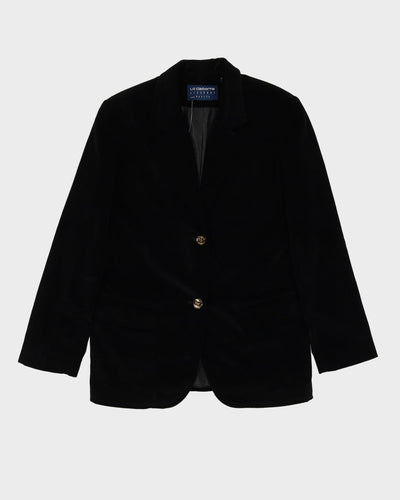 Liz Claiborne Black Velvet Blazer Jacket - S