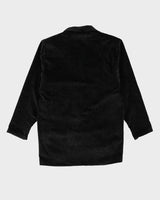 Black Velvet With White Dots Blazer Jacket - M