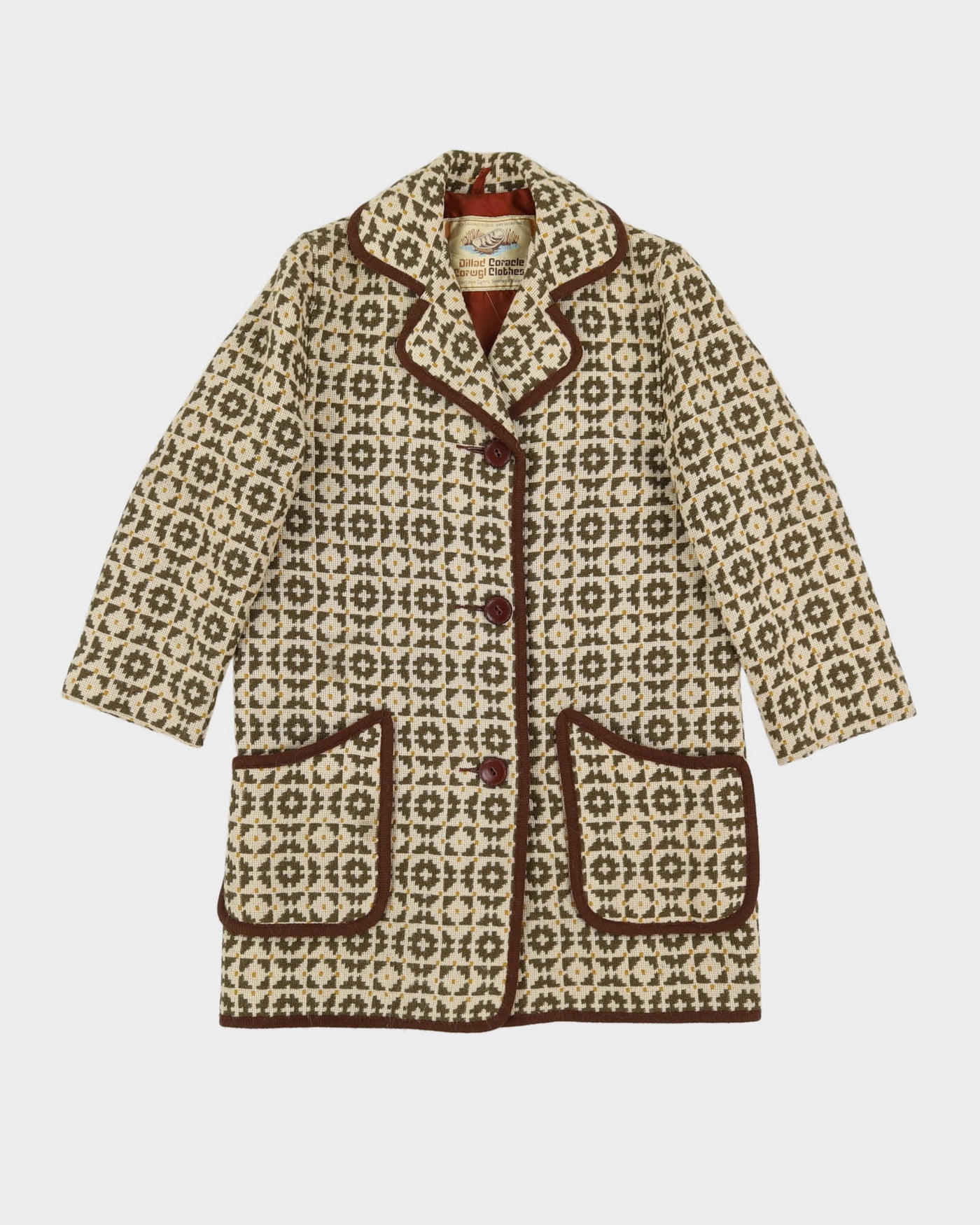 Vintage 1970s Welsh Wool Jacket - S