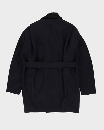 A.L.C. Navy Wool Short Overcoat - L