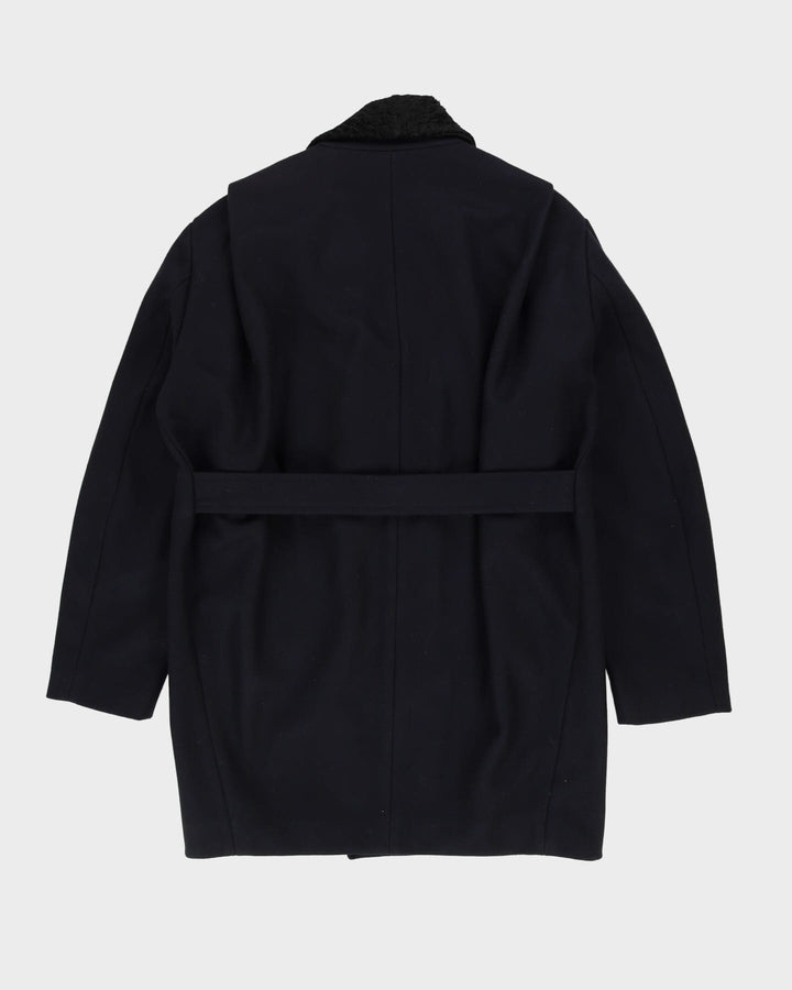 A.L.C. Navy Wool Short Overcoat - L