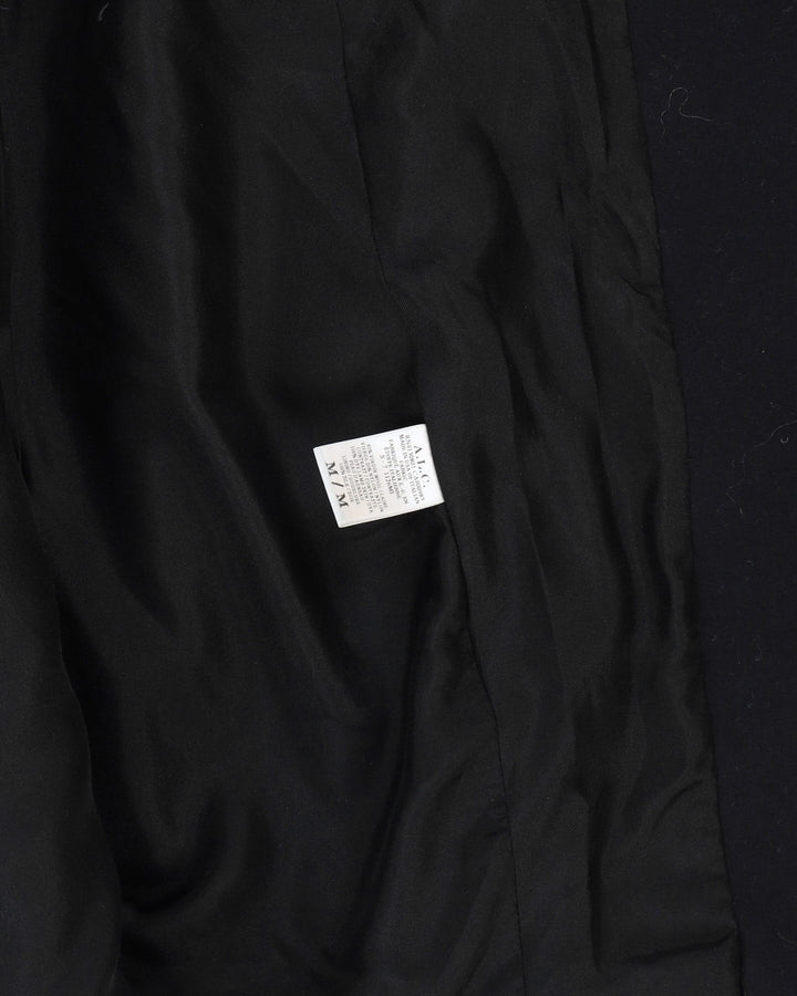 A.L.C. Navy Wool Short Overcoat - L