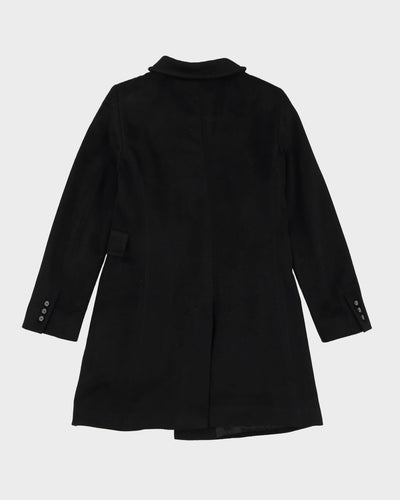 MaxMAra Black Wool Short Overcoat - XS