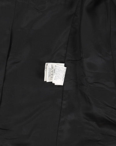 MaxMAra Black Wool Short Overcoat - XS