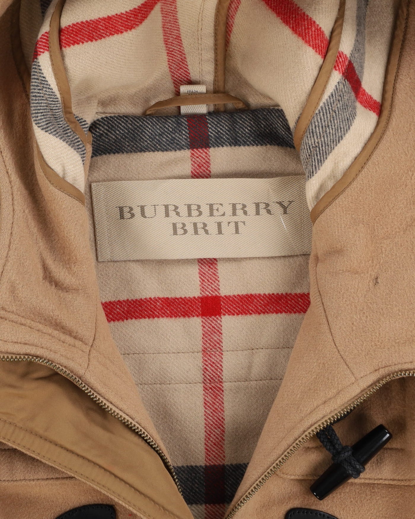 Burberry Brit Beige Wool Duffel Coat - XXS