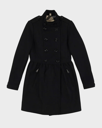 Burberry Brit Black Wool Coat - XS