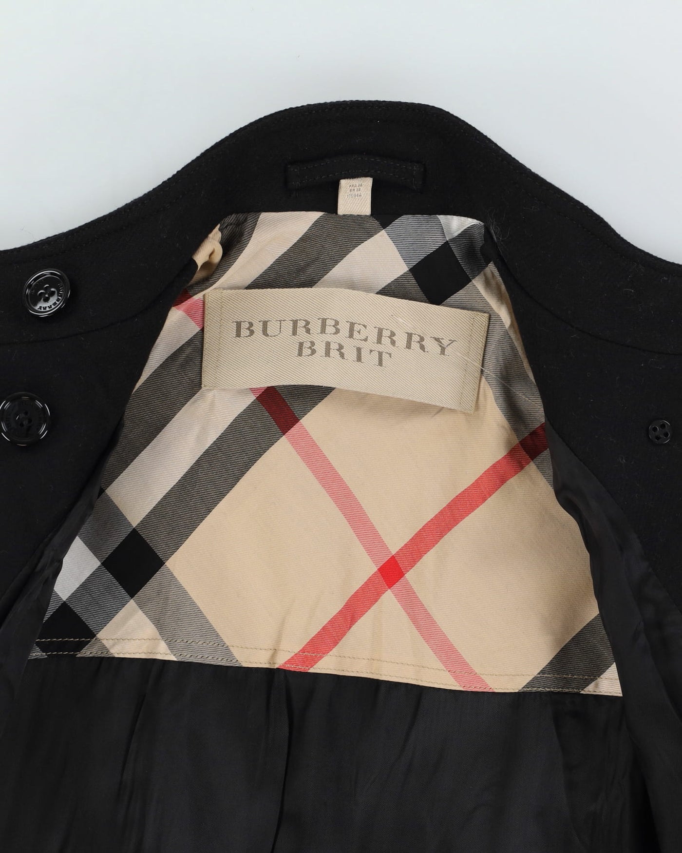 Burberry Brit Black Wool Coat - XS