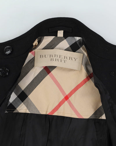 Burberry Brit Black Wool Coat - XS