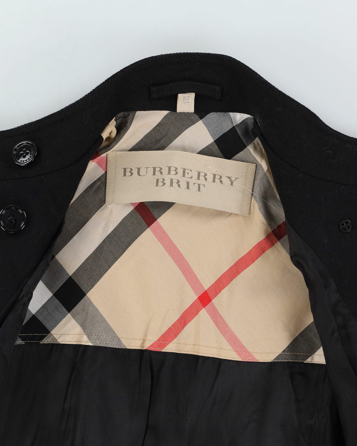 Burberry Brit Black Wool Coat - XS