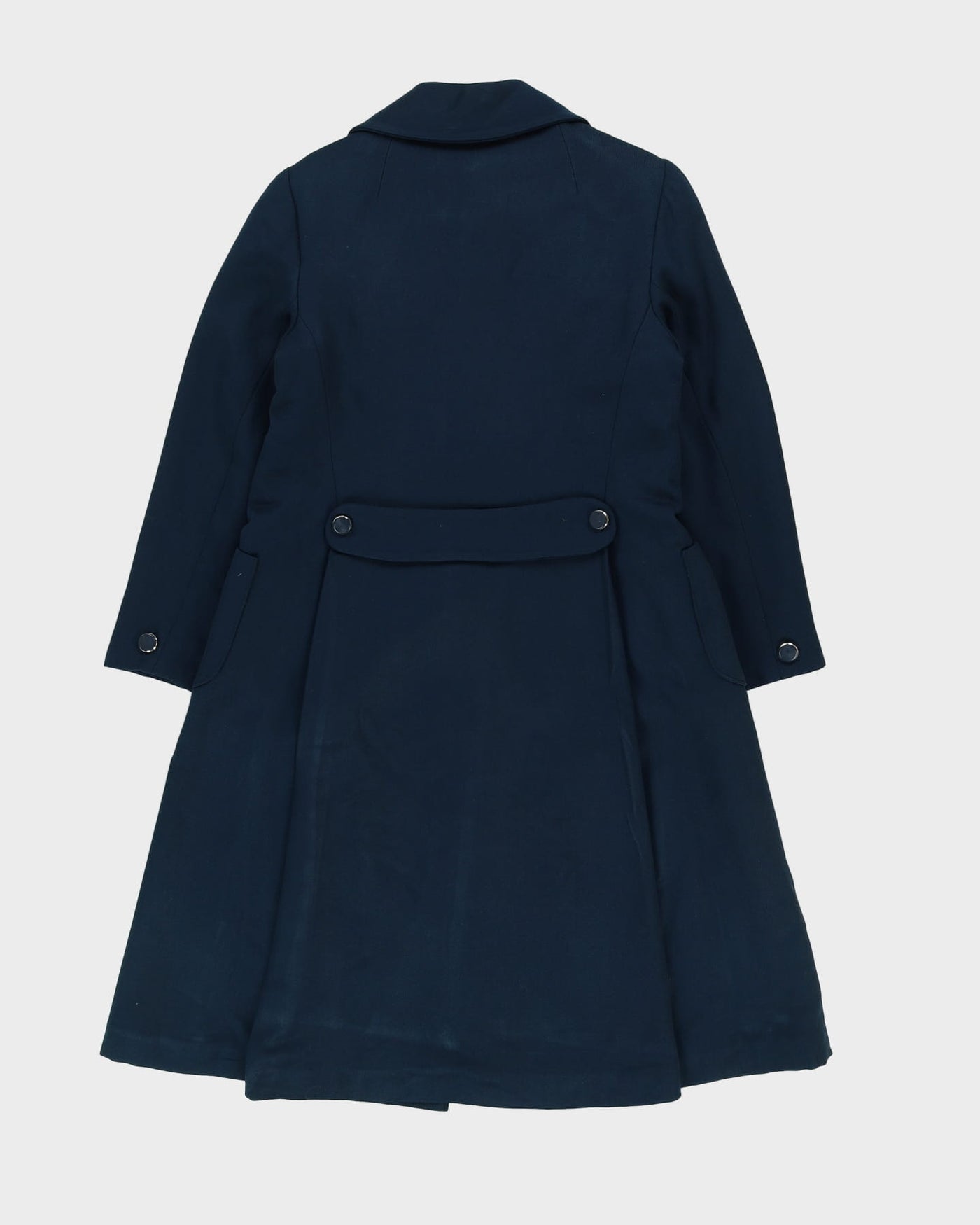 Vintage 1960s Blue Overcoat - S