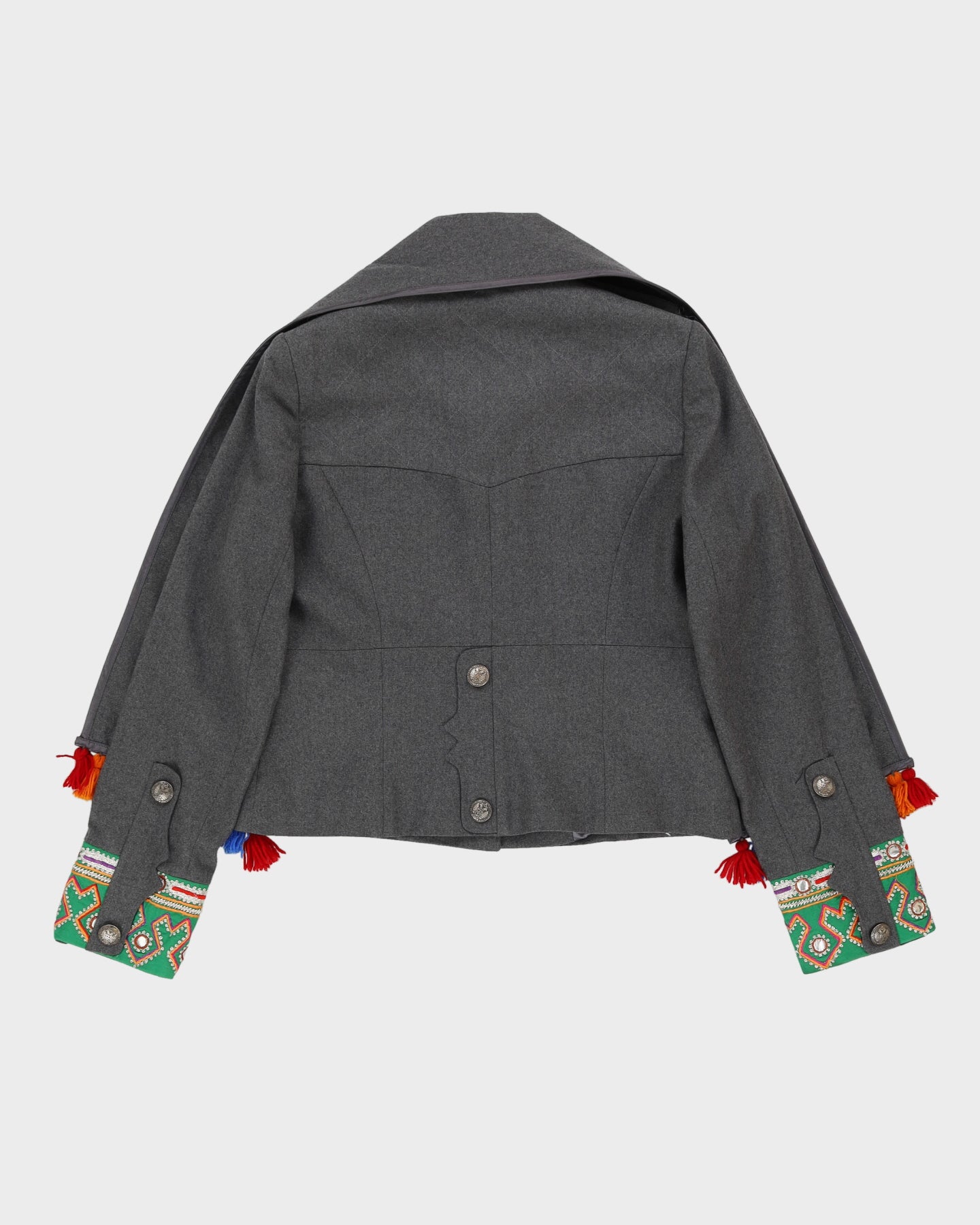 Matthew Williamson Grey Wool Jacket - M