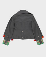Matthew Williamson Grey Wool Jacket - M