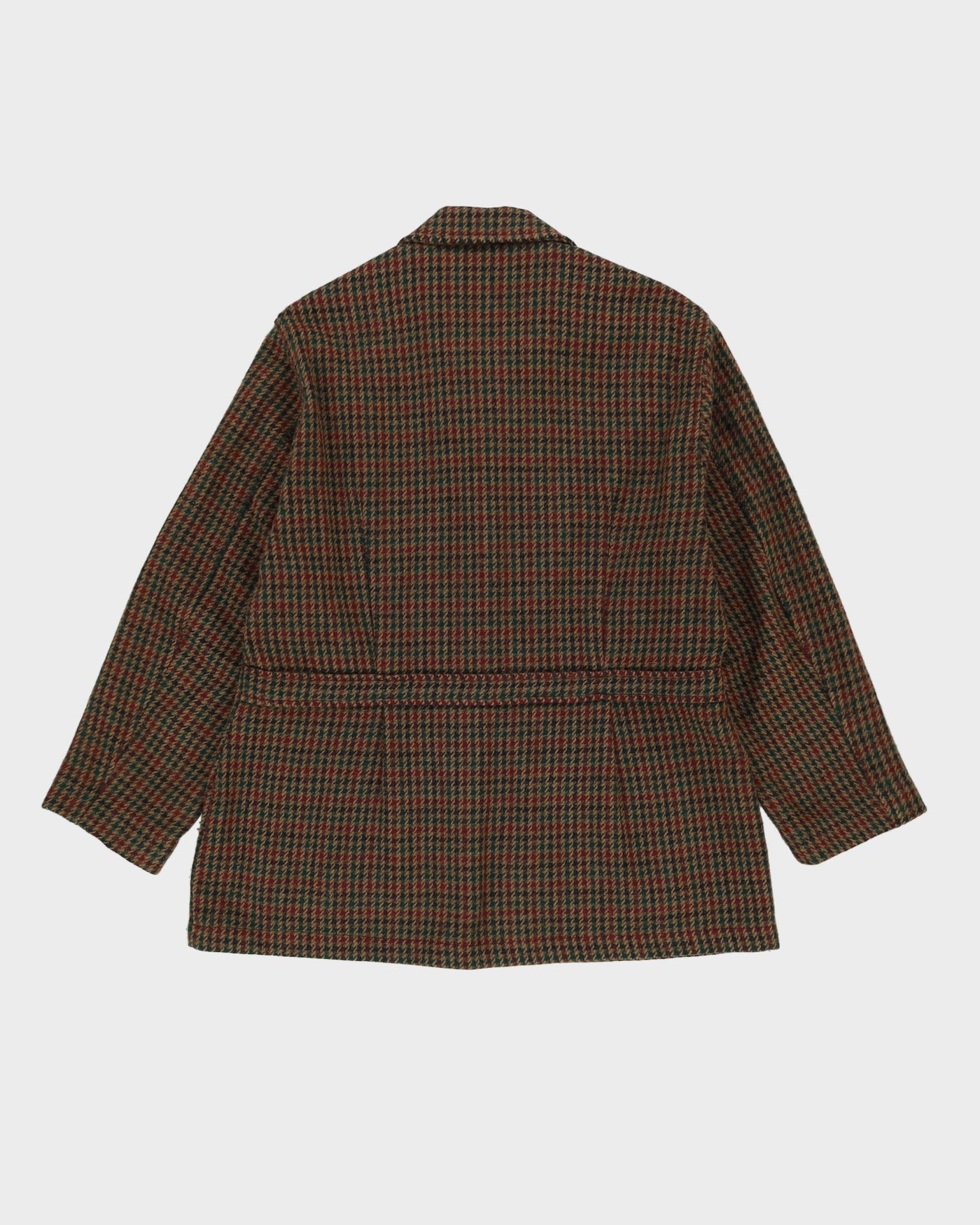 Woolrich Green Houndstooth Wool Jacket - L