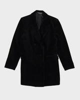 Laura Ashley Black Velvet Jacket - XS