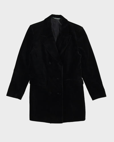 Laura Ashley Black Velvet Jacket - XS