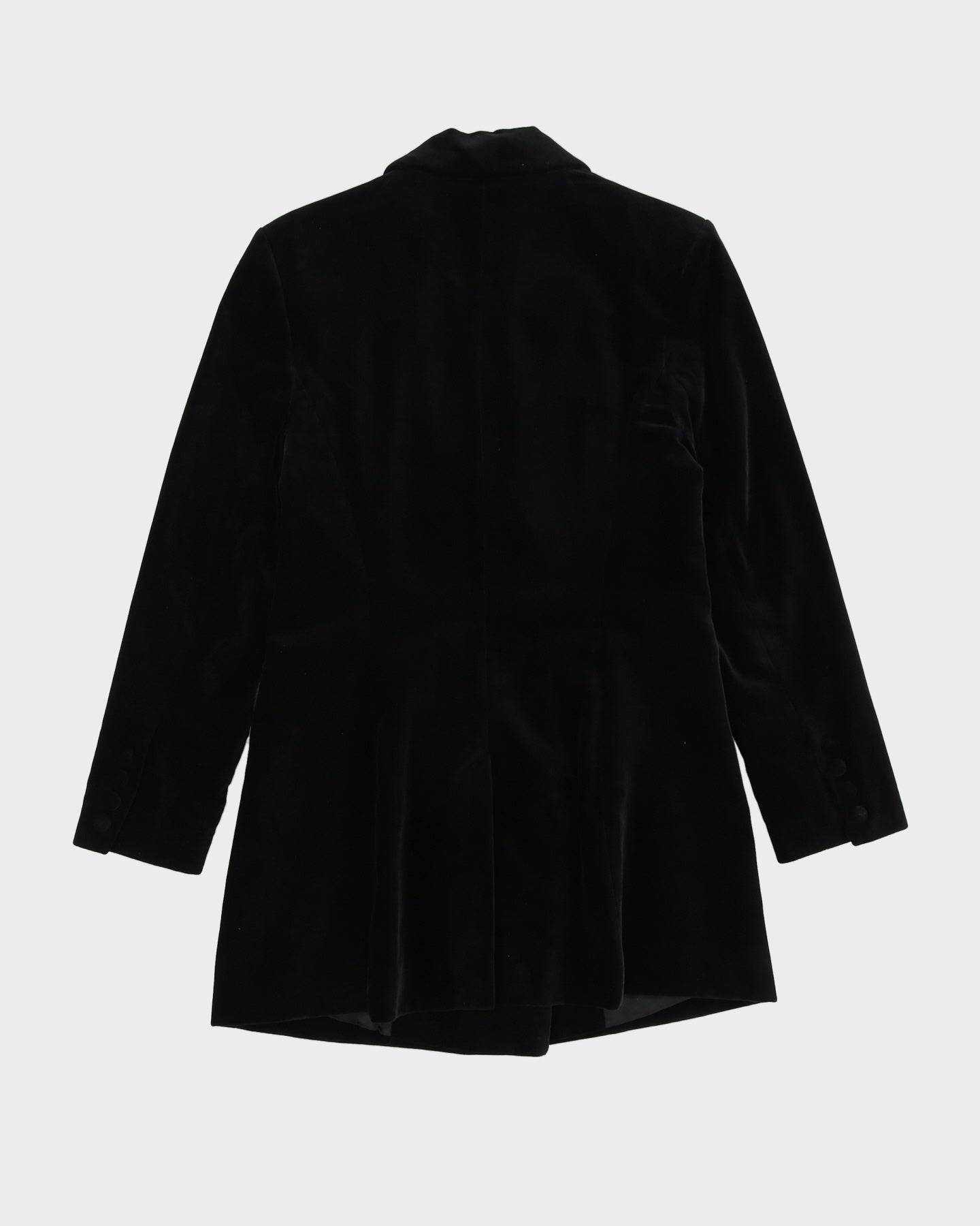 Laura Ashley Black Velvet Jacket - XS