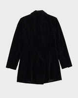 Laura Ashley Black Velvet Jacket - XS
