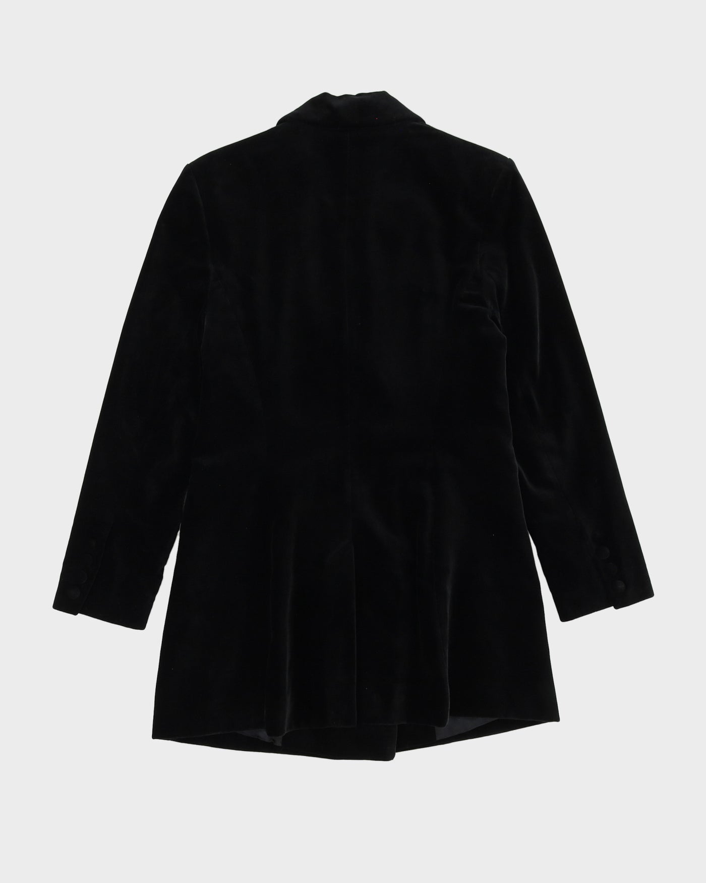 Laura Ashley Black Velvet Jacket - XS