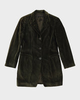 Donna Karan Green Velvet Jacket - S