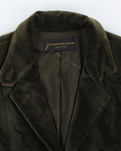Donna Karan Green Velvet Jacket - S