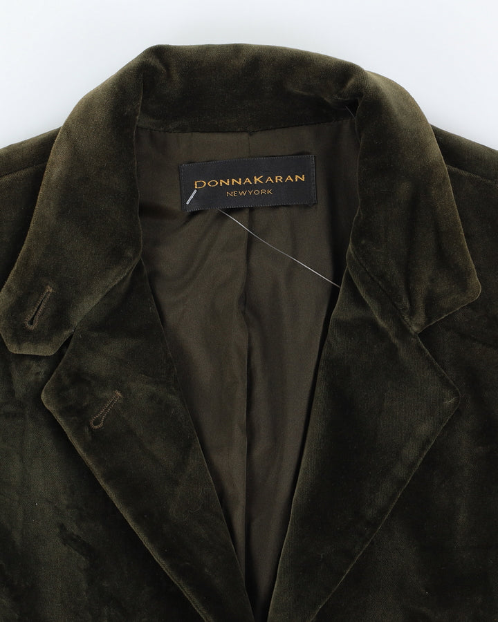 Donna Karan Green Velvet Jacket - S
