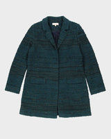 Tory Burch Green Silver Overcoat - M