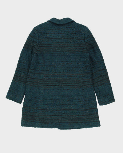 Tory Burch Green Silver Overcoat - M