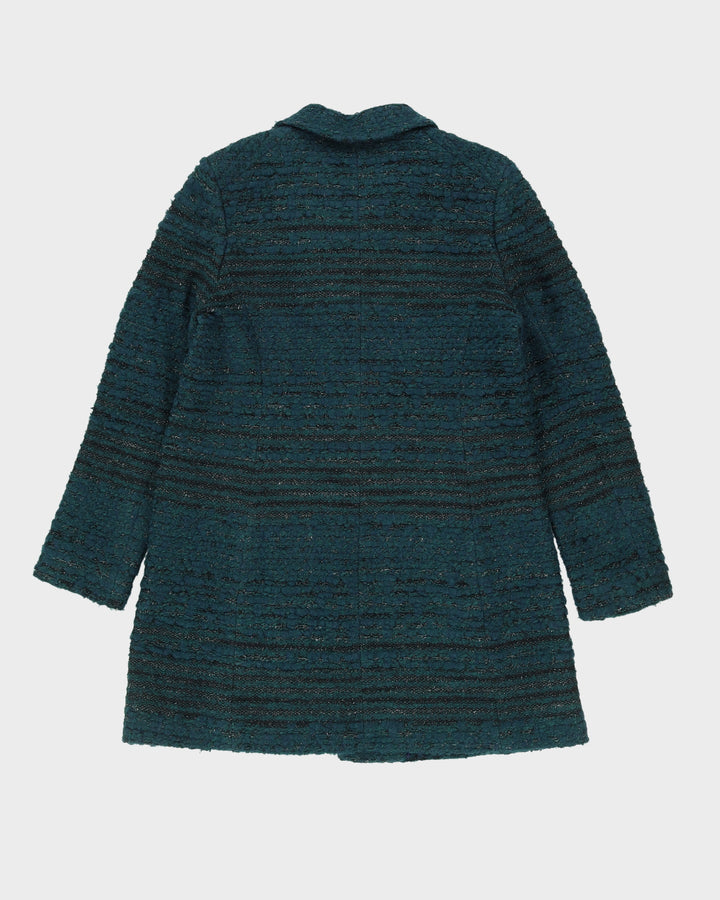 Tory Burch Green Silver Overcoat - M