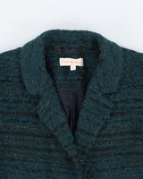 Tory Burch Green Silver Overcoat - M