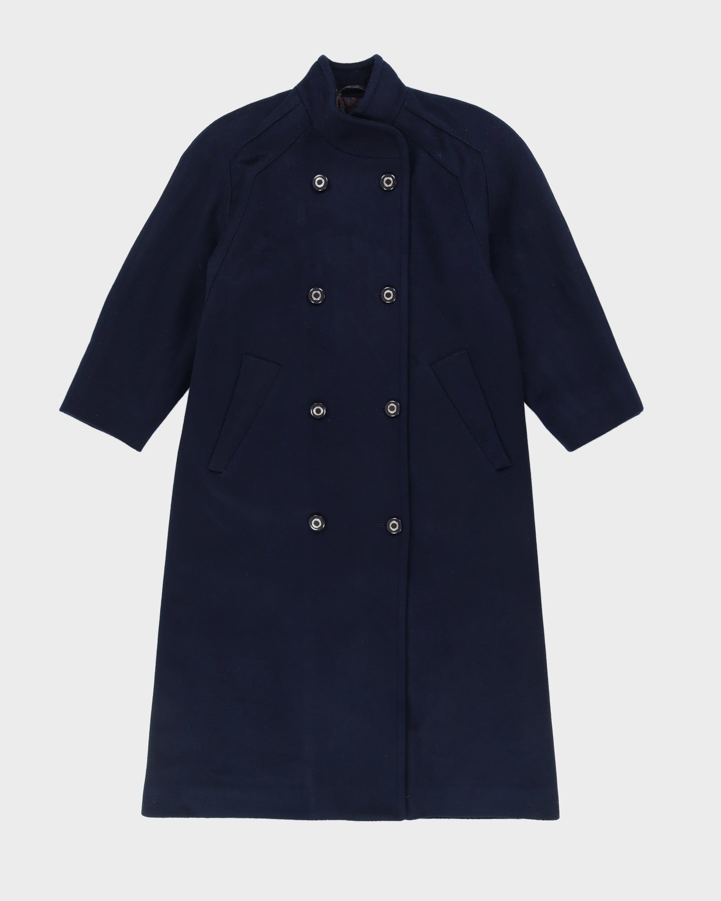 London Fog Navy Blue Overcoat - S