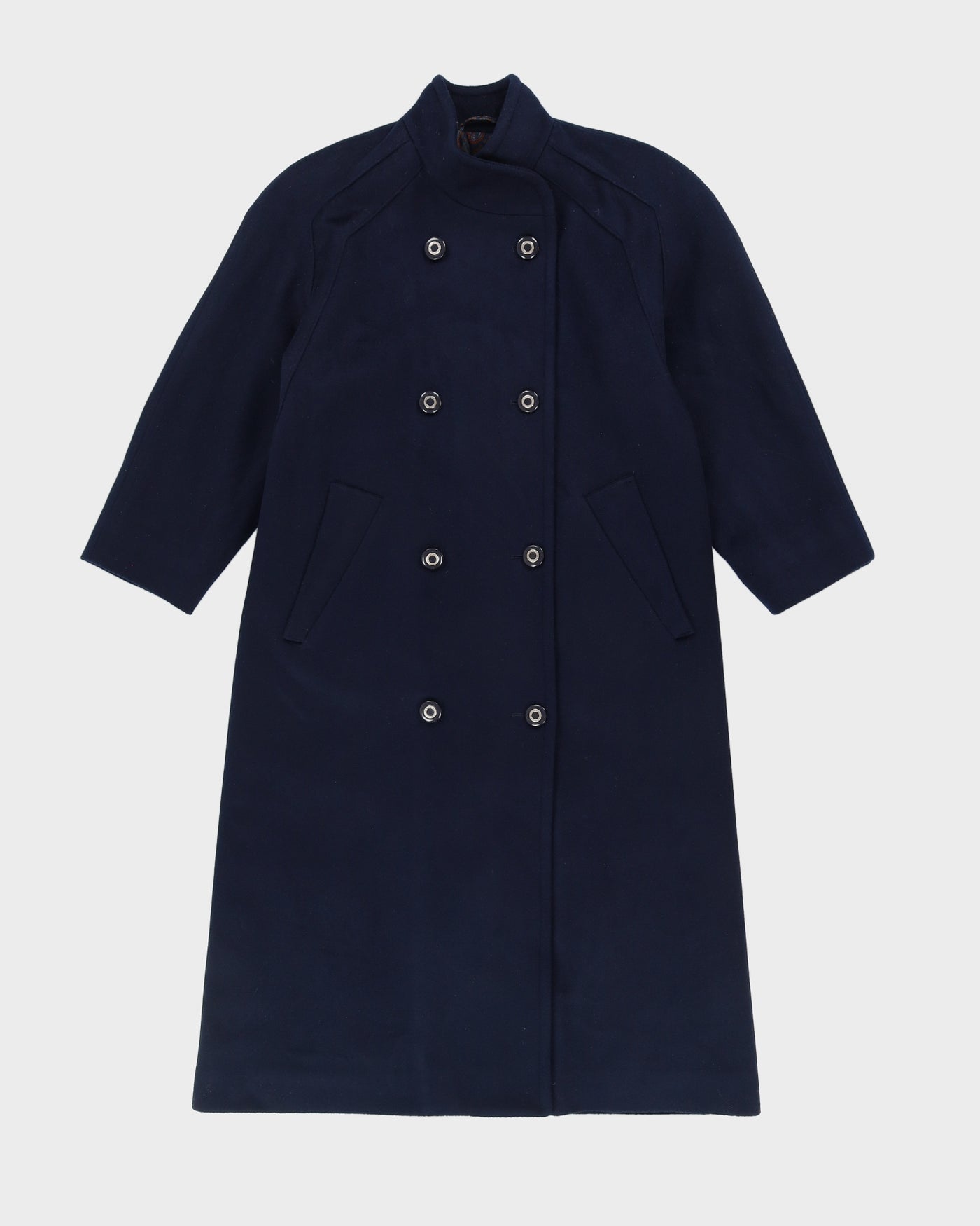London Fog Navy Blue Overcoat - S