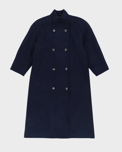 London Fog Navy Blue Overcoat - S