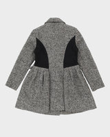 Betsey Johnson Black And White Overcoat - S