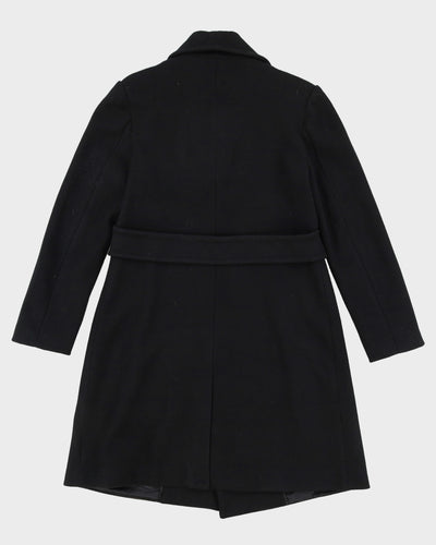 Karl Lagerfeld Black Overcoat - S