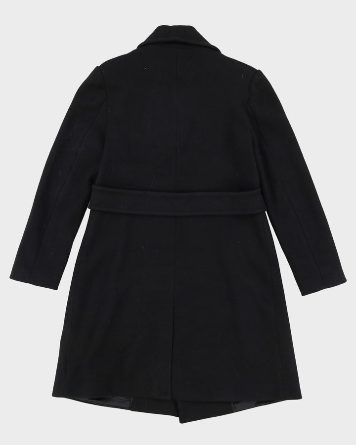 Karl Lagerfeld Black Overcoat - S