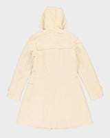 Lauren Ralph Lauren Cream Duffel Overcoat - S