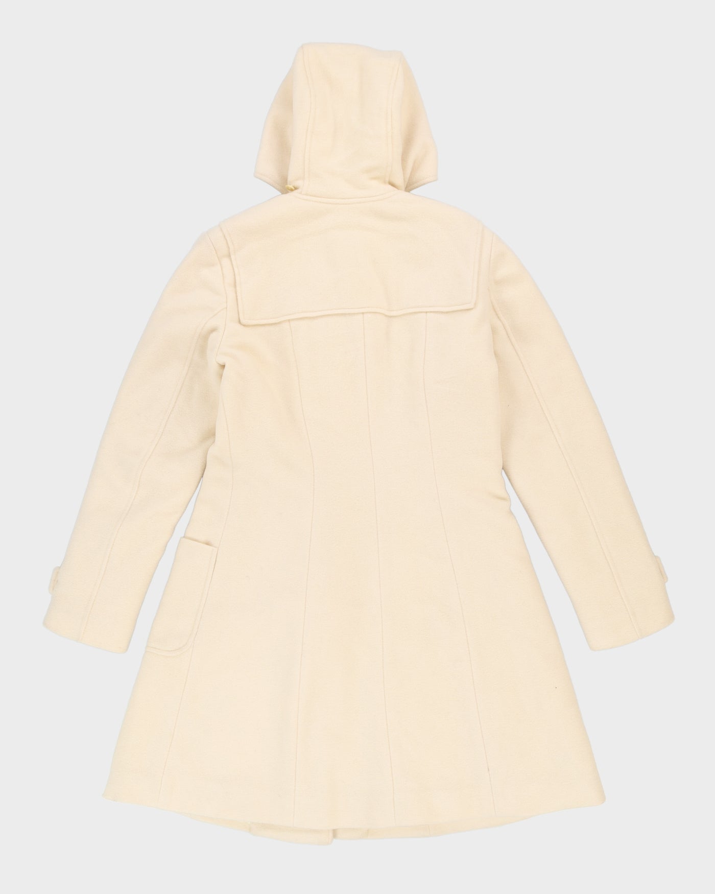 Lauren Ralph Lauren Cream Duffel Overcoat - S
