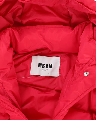 MSGM Pink Puffer Jacket - M