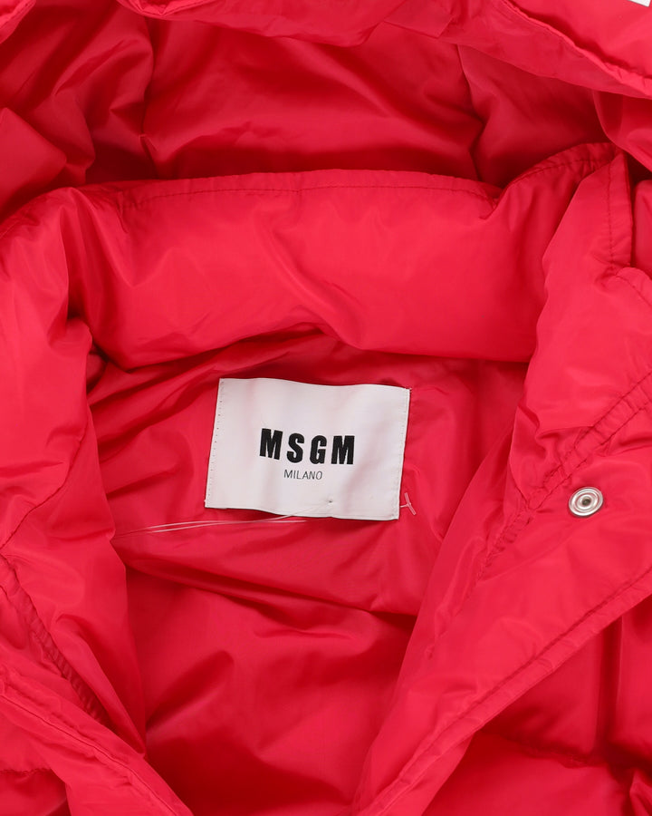 MSGM Pink Puffer Jacket - M
