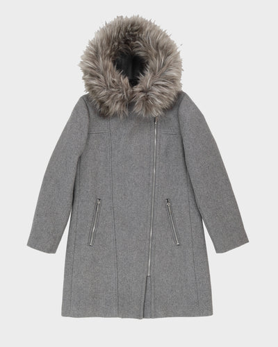Calvin Klein Grey Short Overcoat - XS