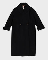 Mondi Black Long Overcoat - L / XL