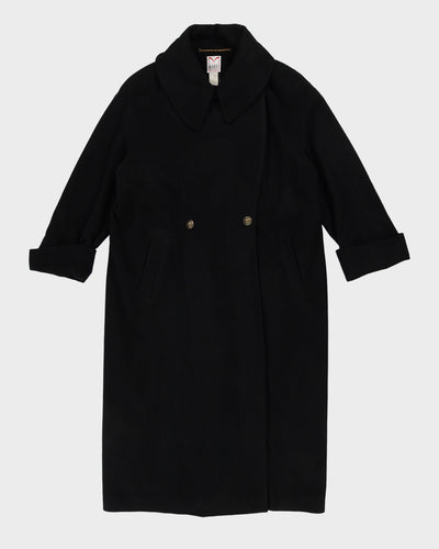 Mondi Black Long Overcoat - L / XL