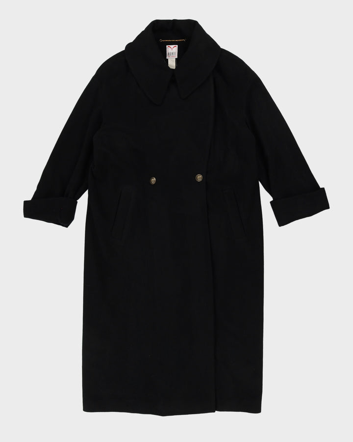 Mondi Black Long Overcoat - L / XL