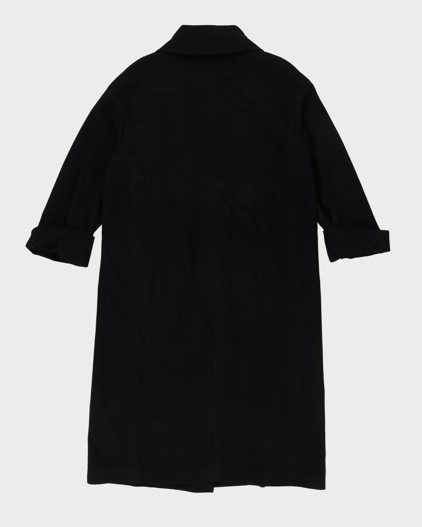 Mondi Black Long Overcoat - L / XL