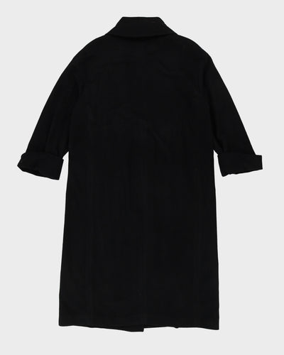 Mondi Black Long Overcoat - L / XL